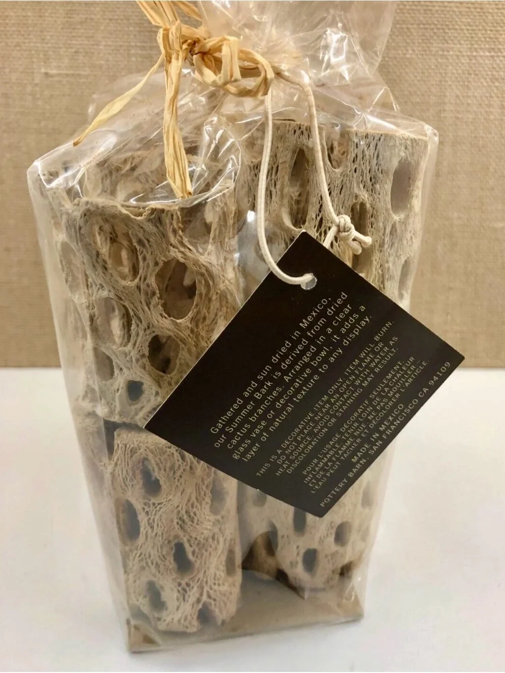Pottery Barn Summer Bark ecorce